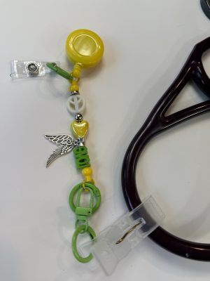 Yellow/Green Peace Love ScopeClip